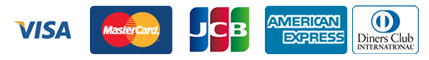 VISA MasterCard JCB AMERICAN EXPRESS Diners Club INTERNATIONAL